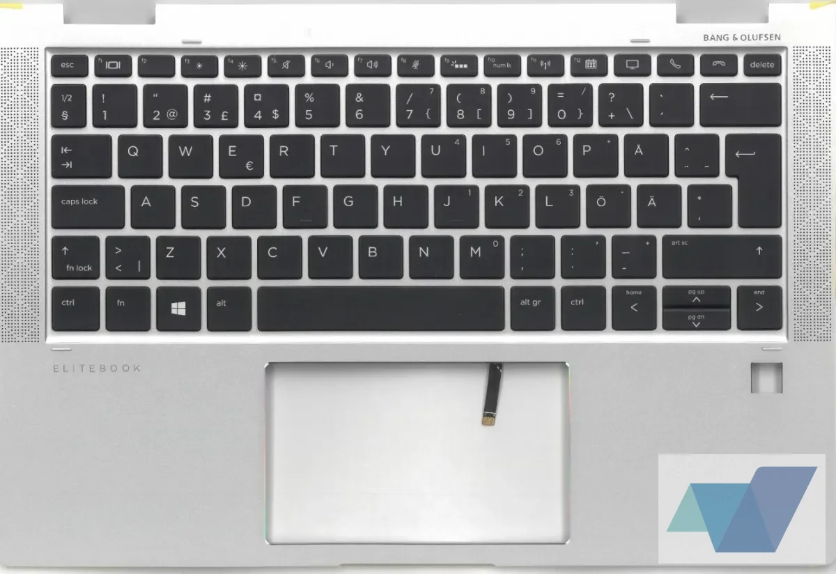 EliteBook x360 1030 G3, SPS-TOPCOVER W/KYBD BL SE/FI