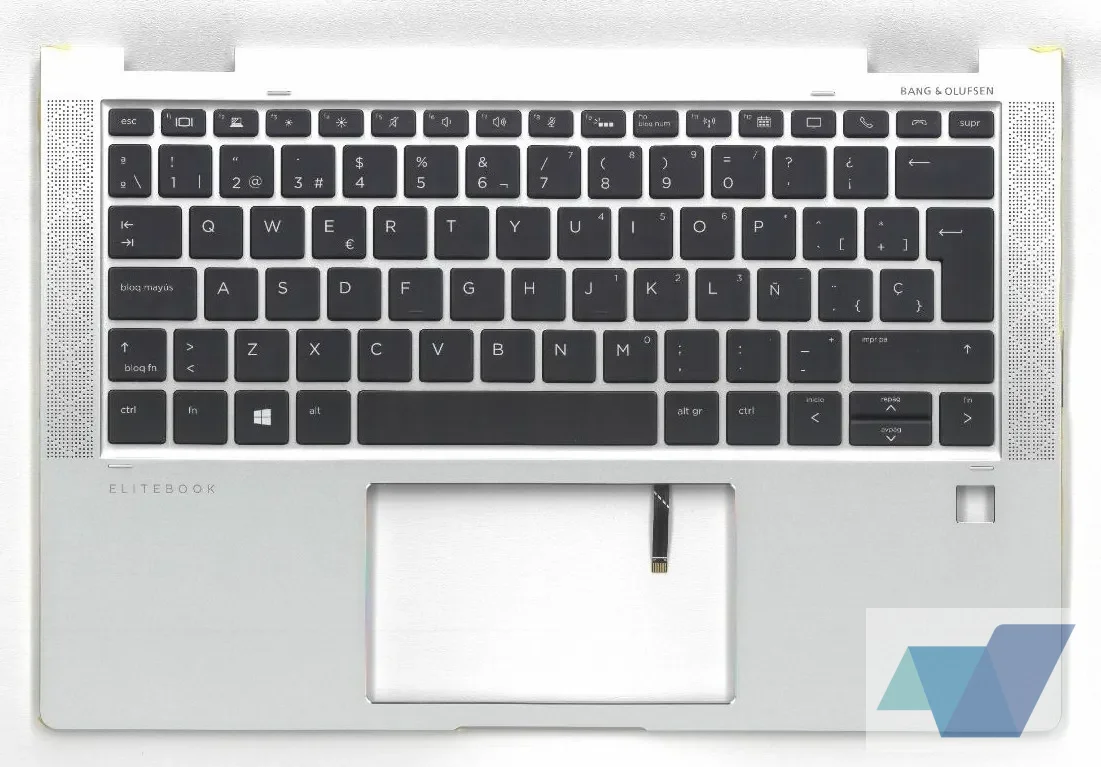 EliteBook x360 1030 G3, SPS-TOPCOVER W/KYBD BL PVCY SP