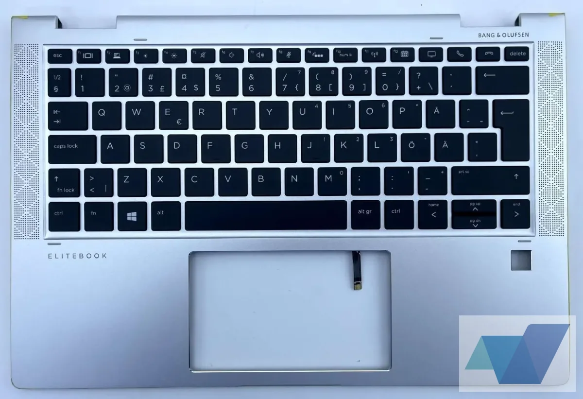 EliteBook x360 1030 G3, SPS-TOPCOVER W/KYBD BL PVCY SE/FI