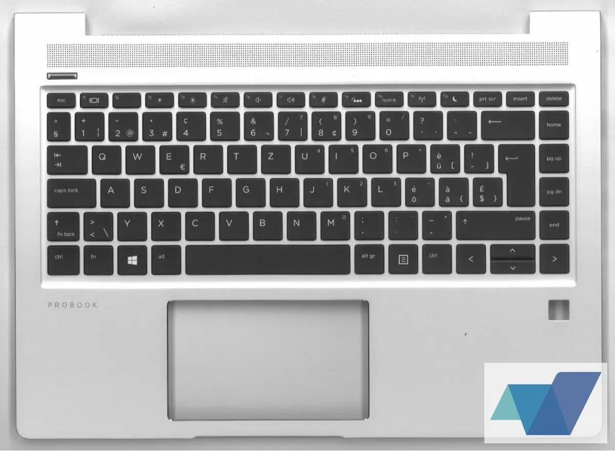 SPS-TOP COVER W/KB (Keyboard) CP BL SWISS