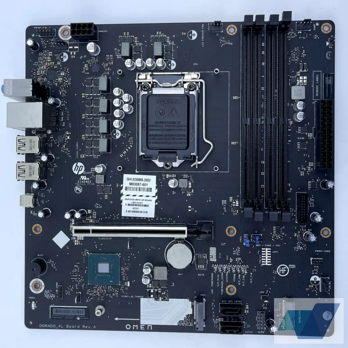 OMEN 25L GT12, ASSY, MB (Motherboard), Dorado, Intel CML+H470, WIN