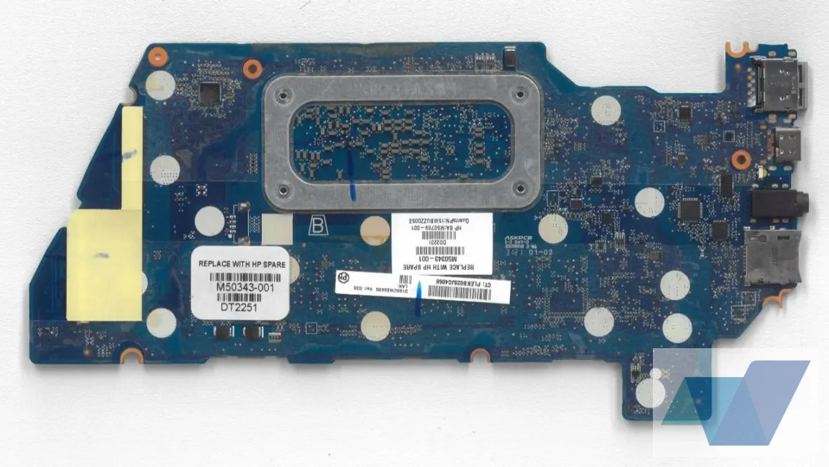 Chromebook 14b (model number 14b‑na0xxx; includes Chromebook x360 14b variants), SPS-MB (Motherboard) UMA RYZEN3 3250C 8GB FPR