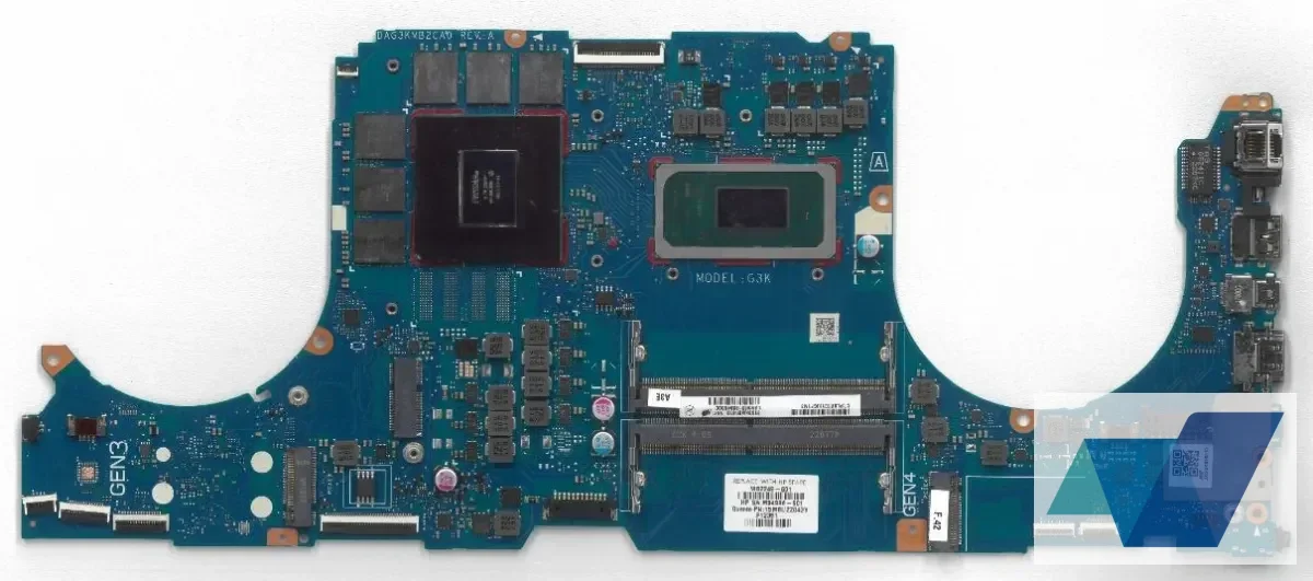OMEN 16 (16-b), ASSY, MB (Motherboard) DSCRTX3060 6GB i7-11800H W B/S