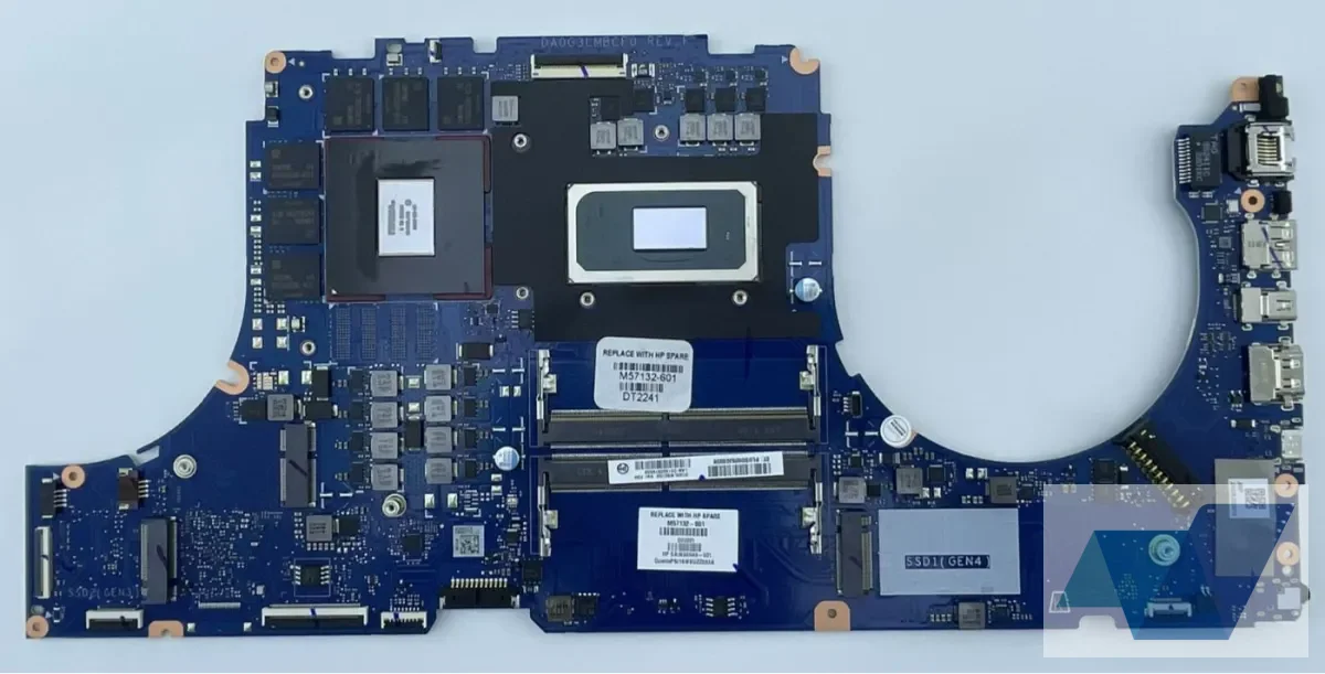 OMEN 17-ck, ASSY, MB (Motherboard) DSC RTX3060 6GB i5-11400H W B/S