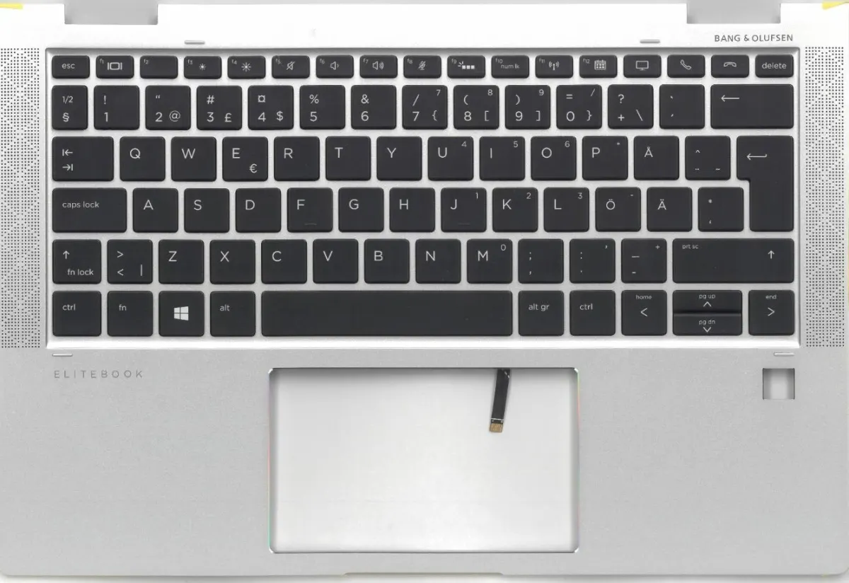 EliteBook x360 1030 G3, SPS-TOPCOVER W/KYBD BL SE/FI